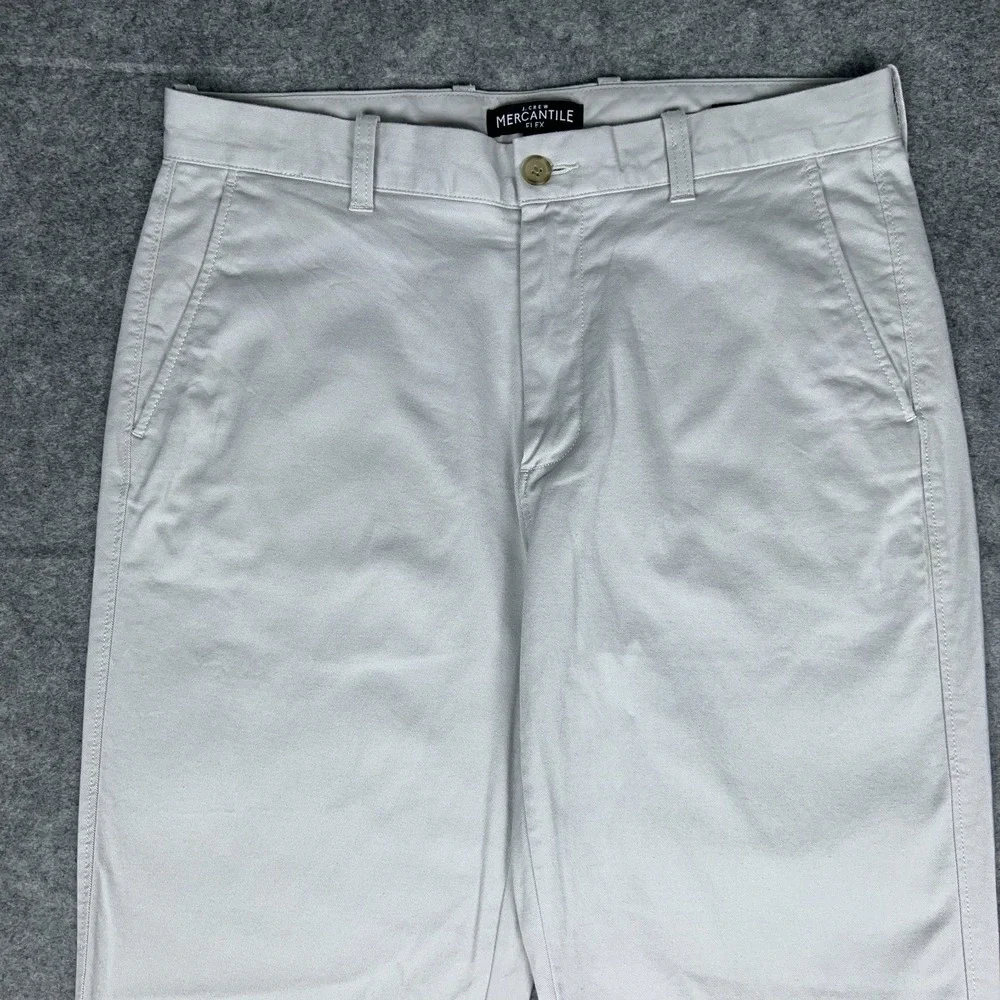 J Crew Pants Mens 32x32 Gray Athletic‎ Fit Flex Stretch Performance Chino Office